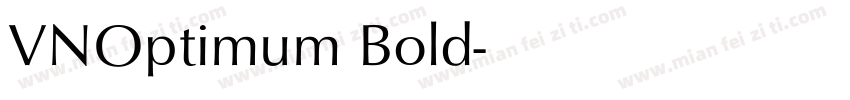 VNOptimum Bold字体转换